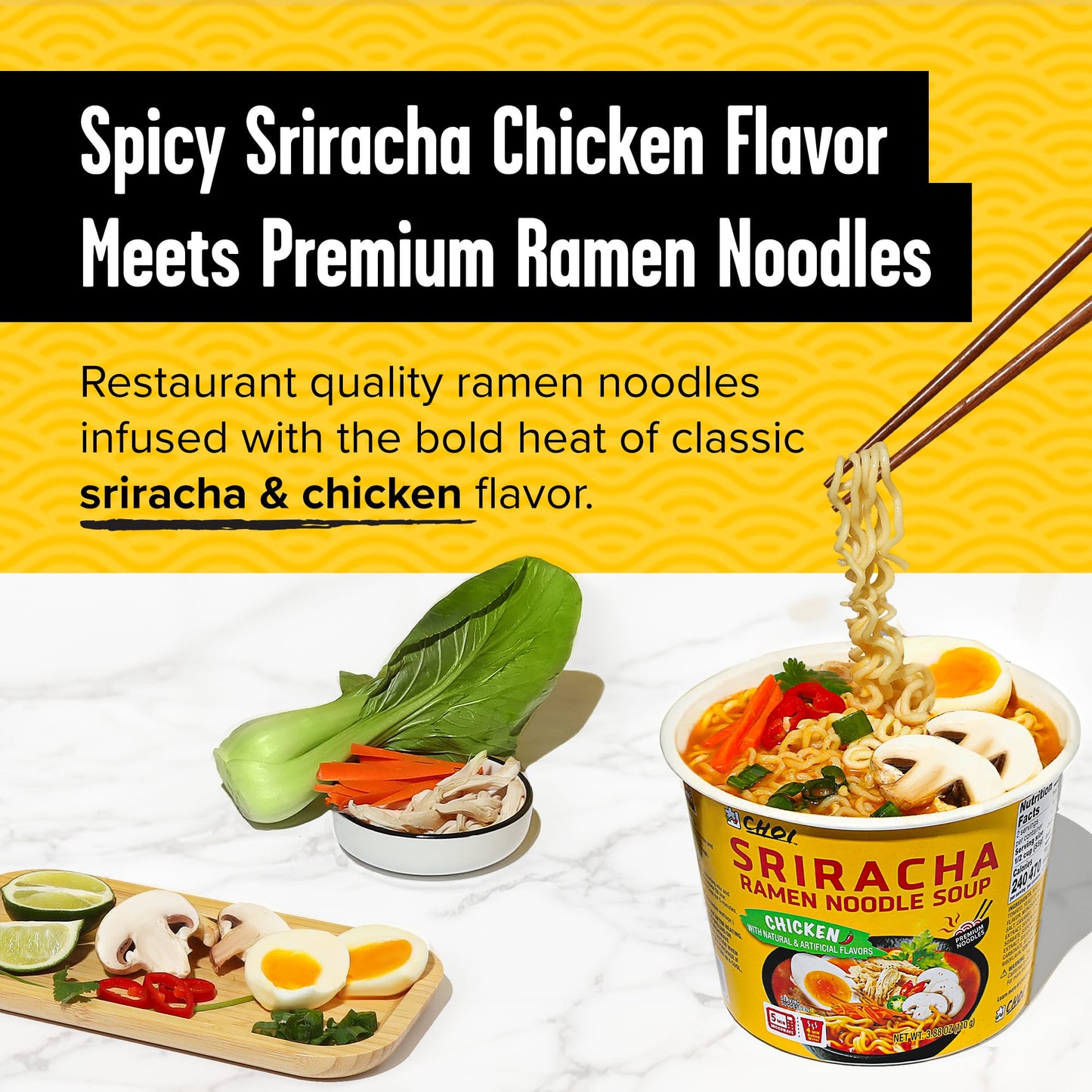 Choi Sriracha Ramen Chicken 110g Bowl (6-pack)