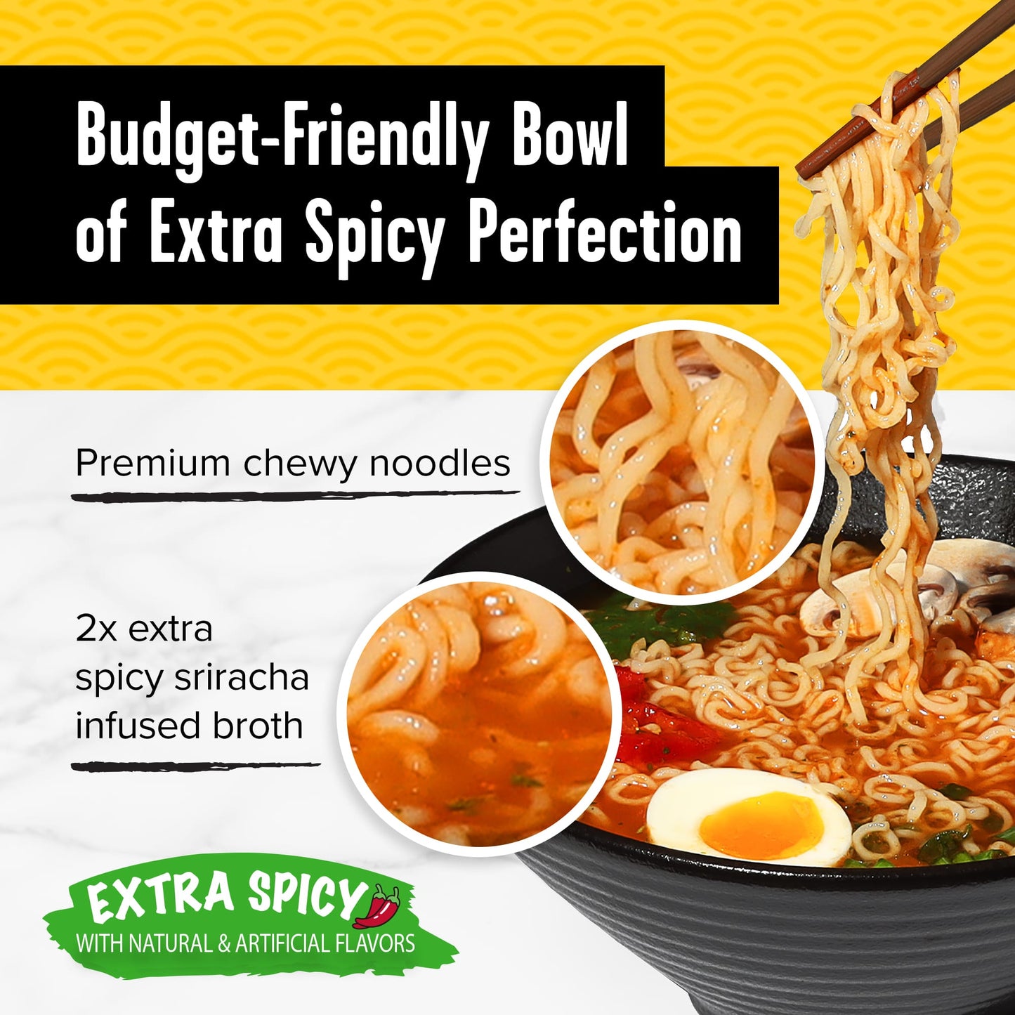 Choi Sriracha Ramen Extra spicy 120g Pouch (20-pack)